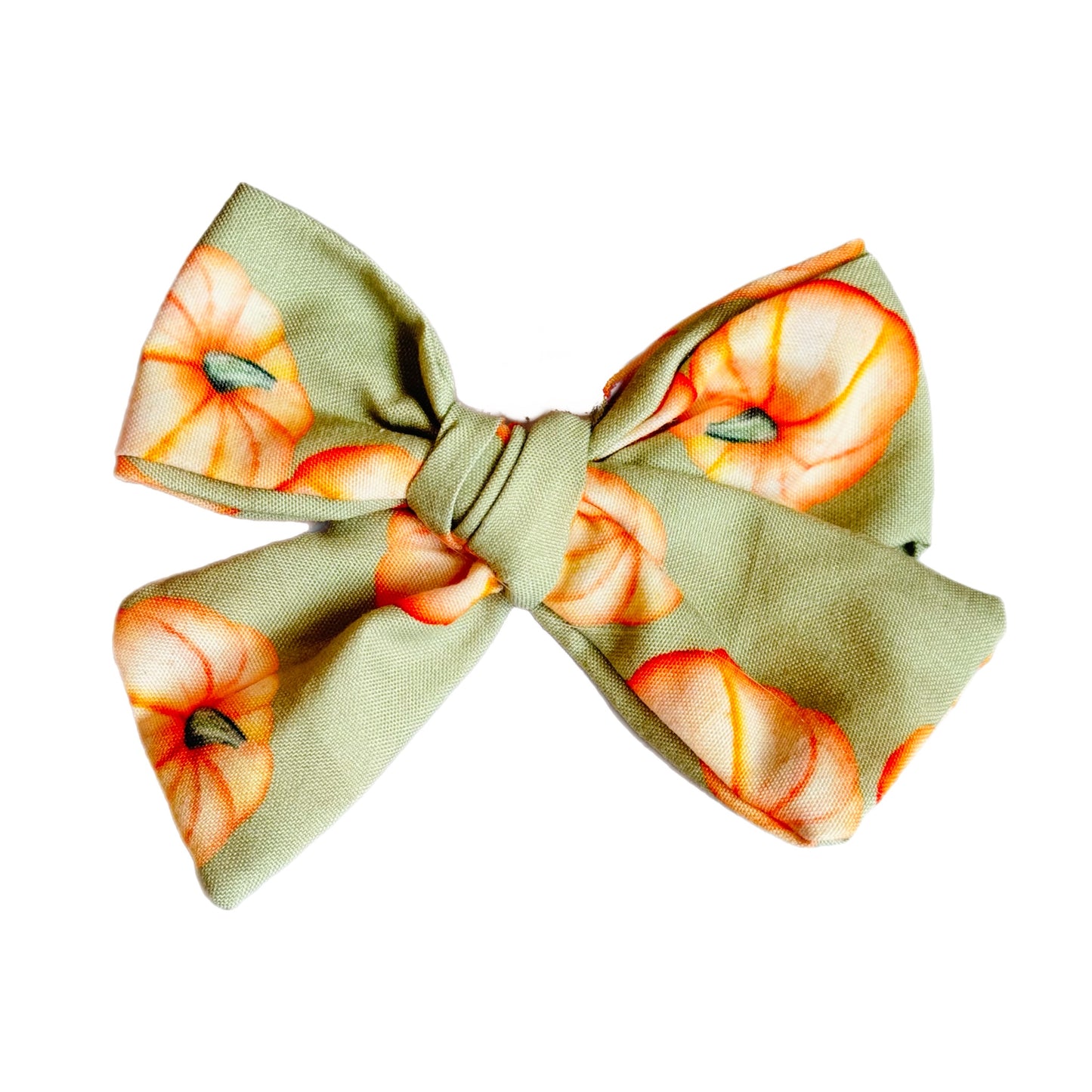 Sage Pumpkin Tumbler Bow - Universal Fit