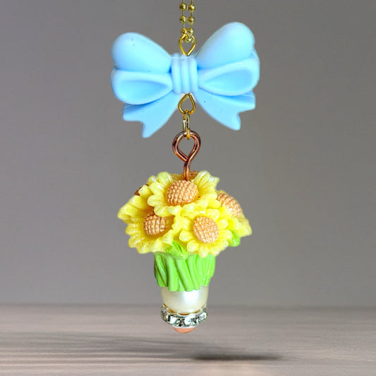 Sunflower Bouquet Charm Tumbler Handle Charm