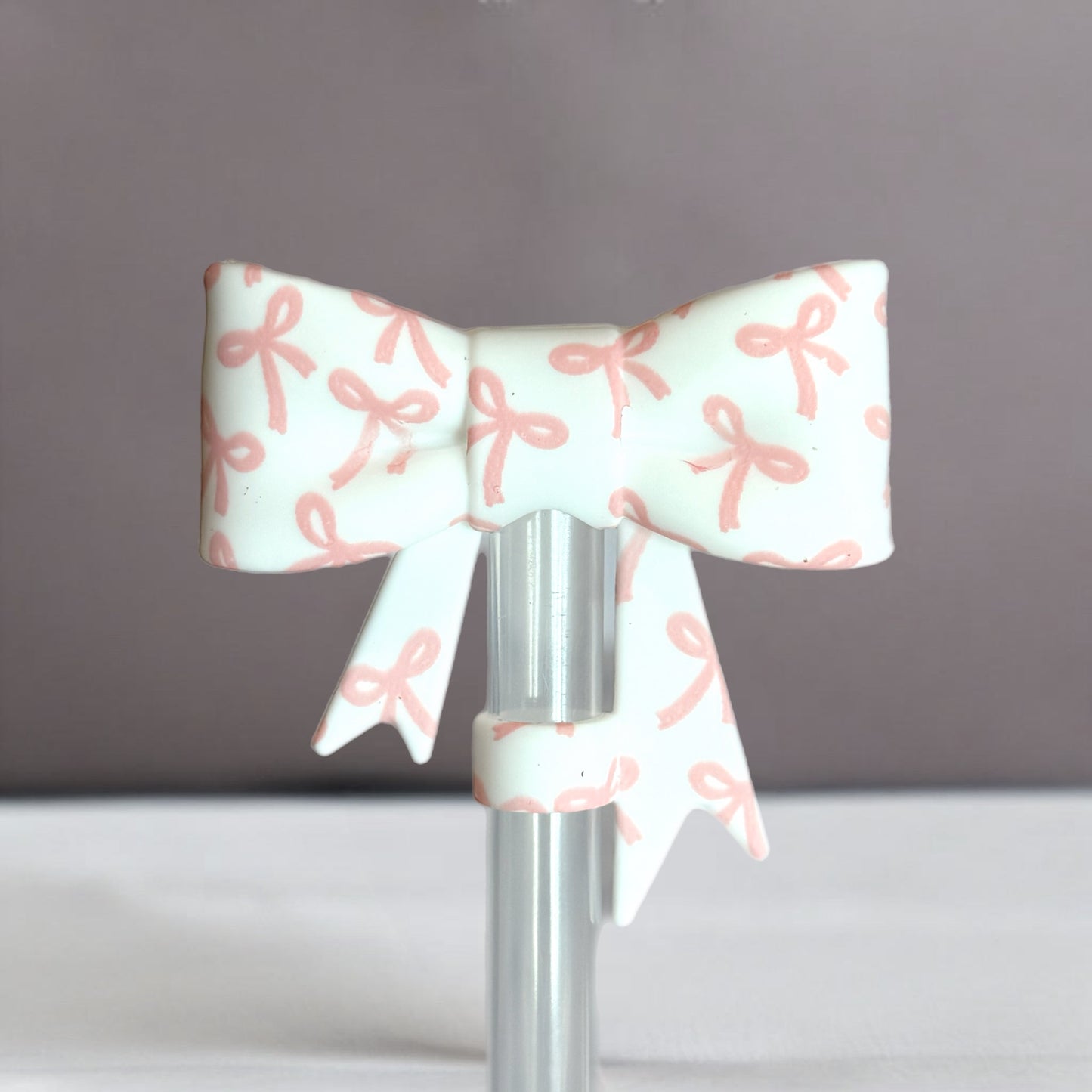 Sweet Bows 3D Bow Straw Topper