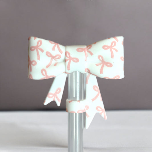 Sweet Bows 3D Bow Straw Topper