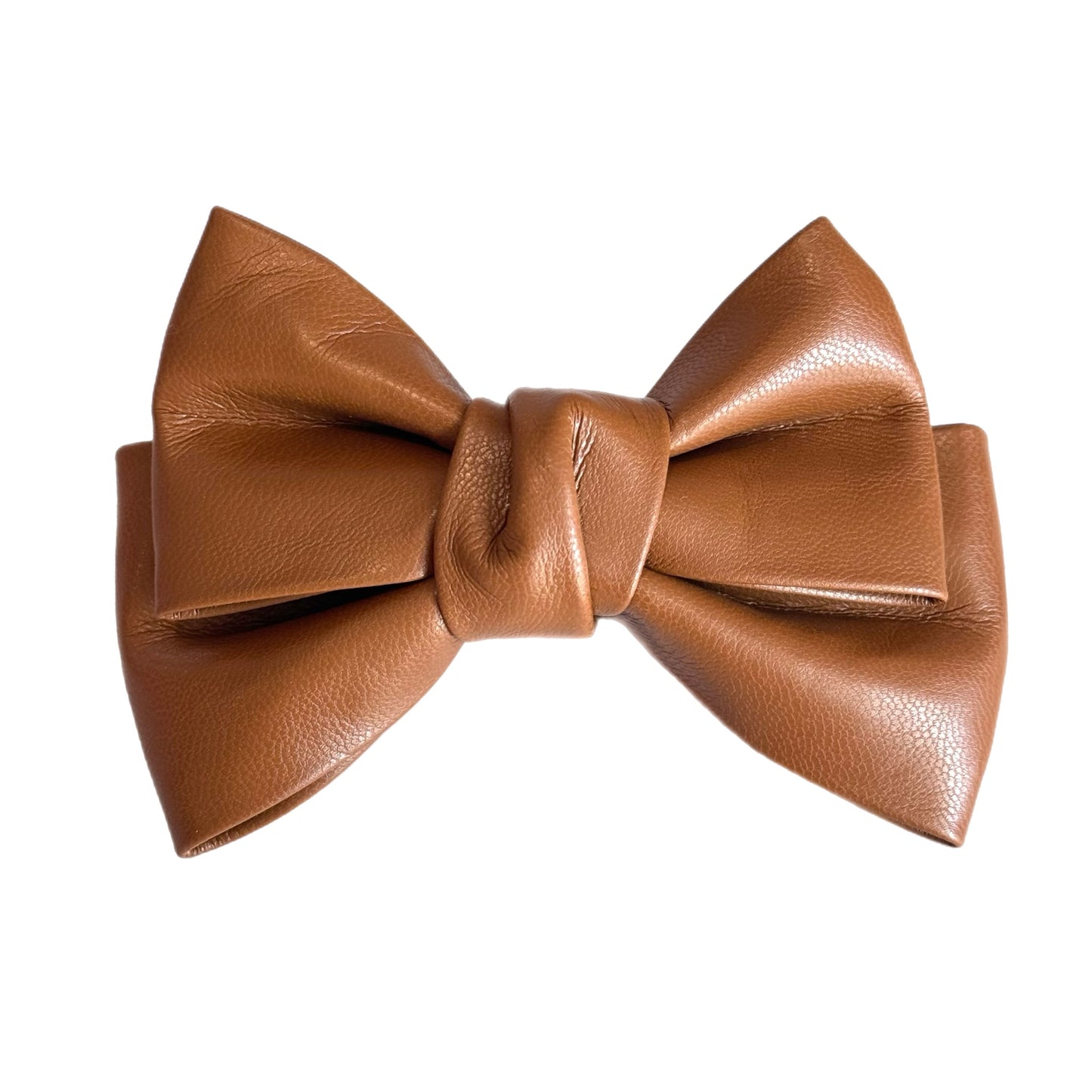 Faux Leather Tumbler Bow