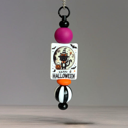 Halloween Kitty Bar Charm - Tumbler Handle Charm