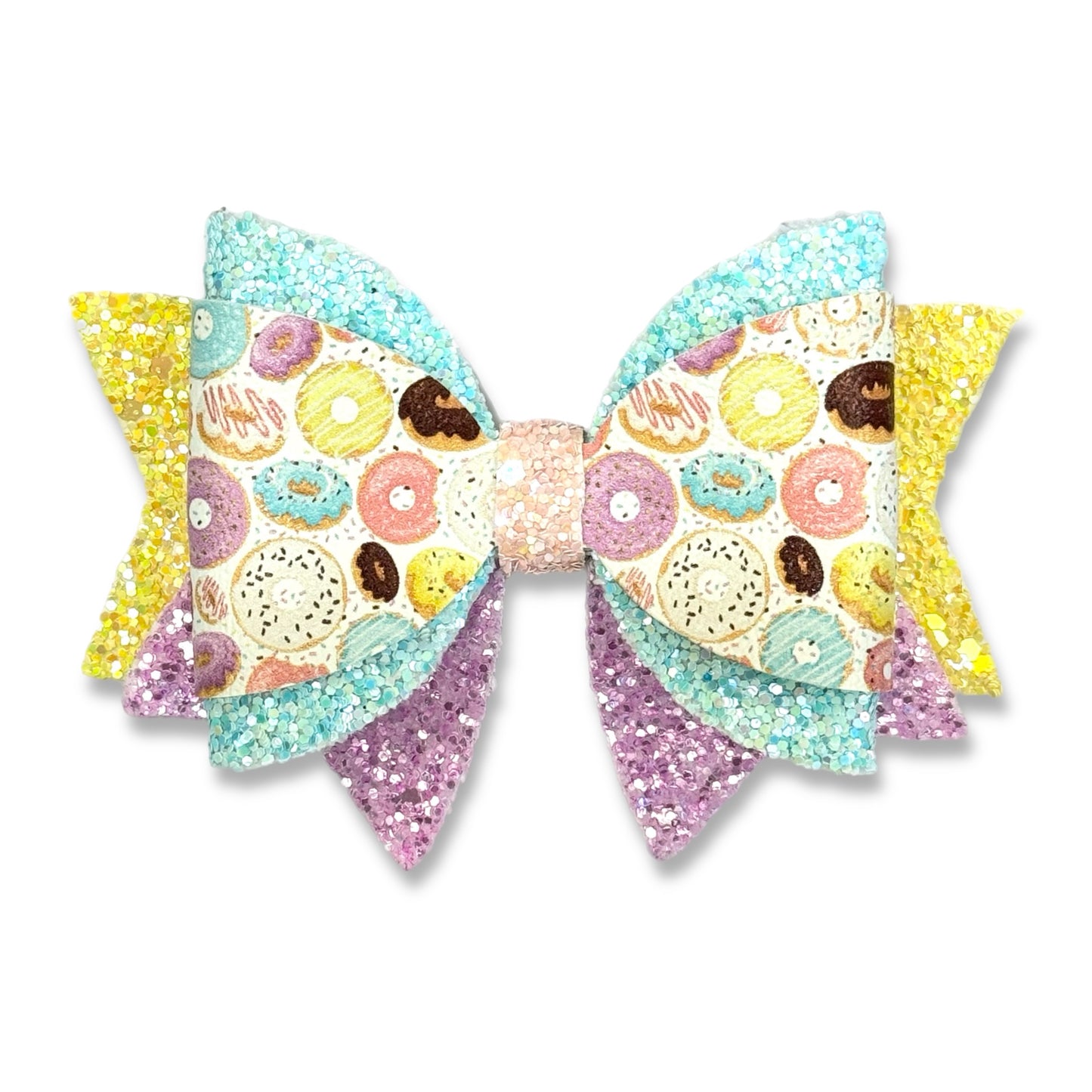 Donut Glitter Tumbler Bow