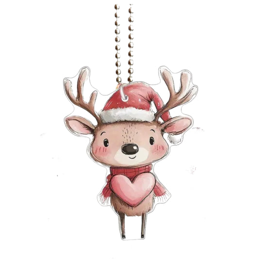 Christmas Reindeer Charm - Tumbler Handle Charm