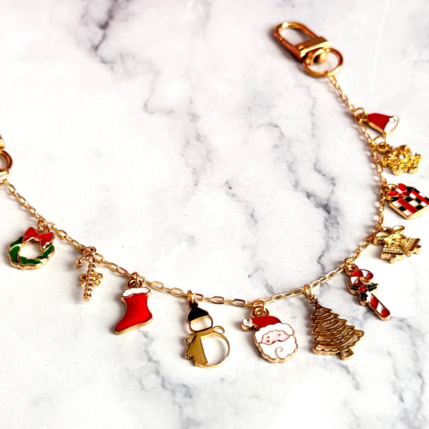 Christmas Vibes Deluxe Tumbler Charm Necklace