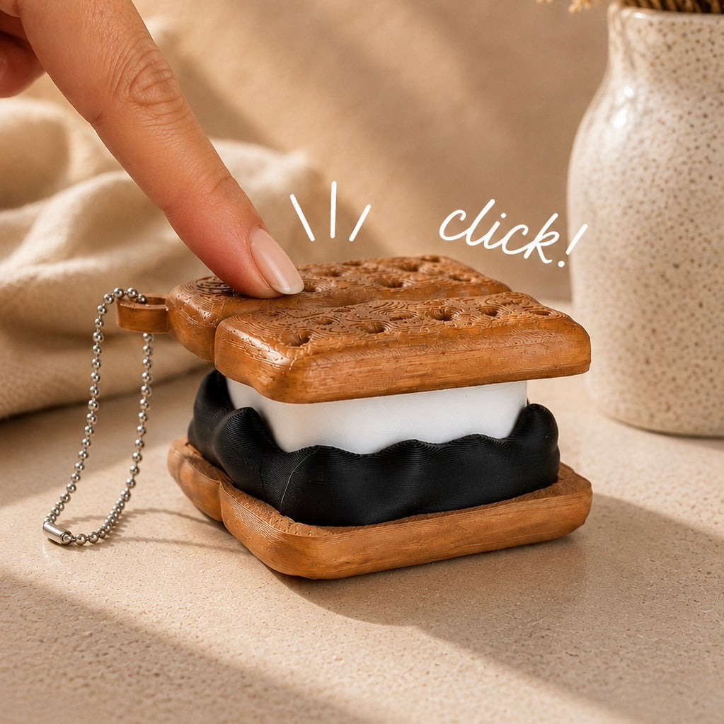 Large S’mores Clicker Charm - Tumbler Handle Charm