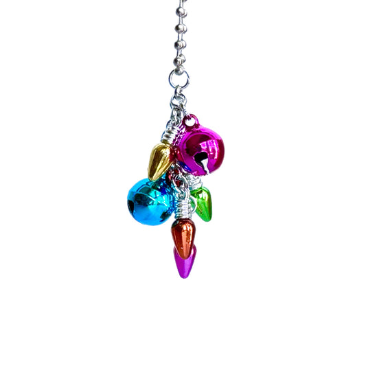 CHRISTMAS LIGHTS & BELLS  Charm - Tumbler Handle Charm