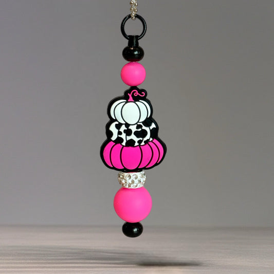 Pink Pumpkin Bar Charm - Tumbler Handle Charm