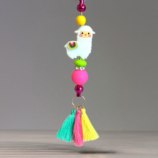 Party Llama Bar Charm - Tumbler Handle Charm
