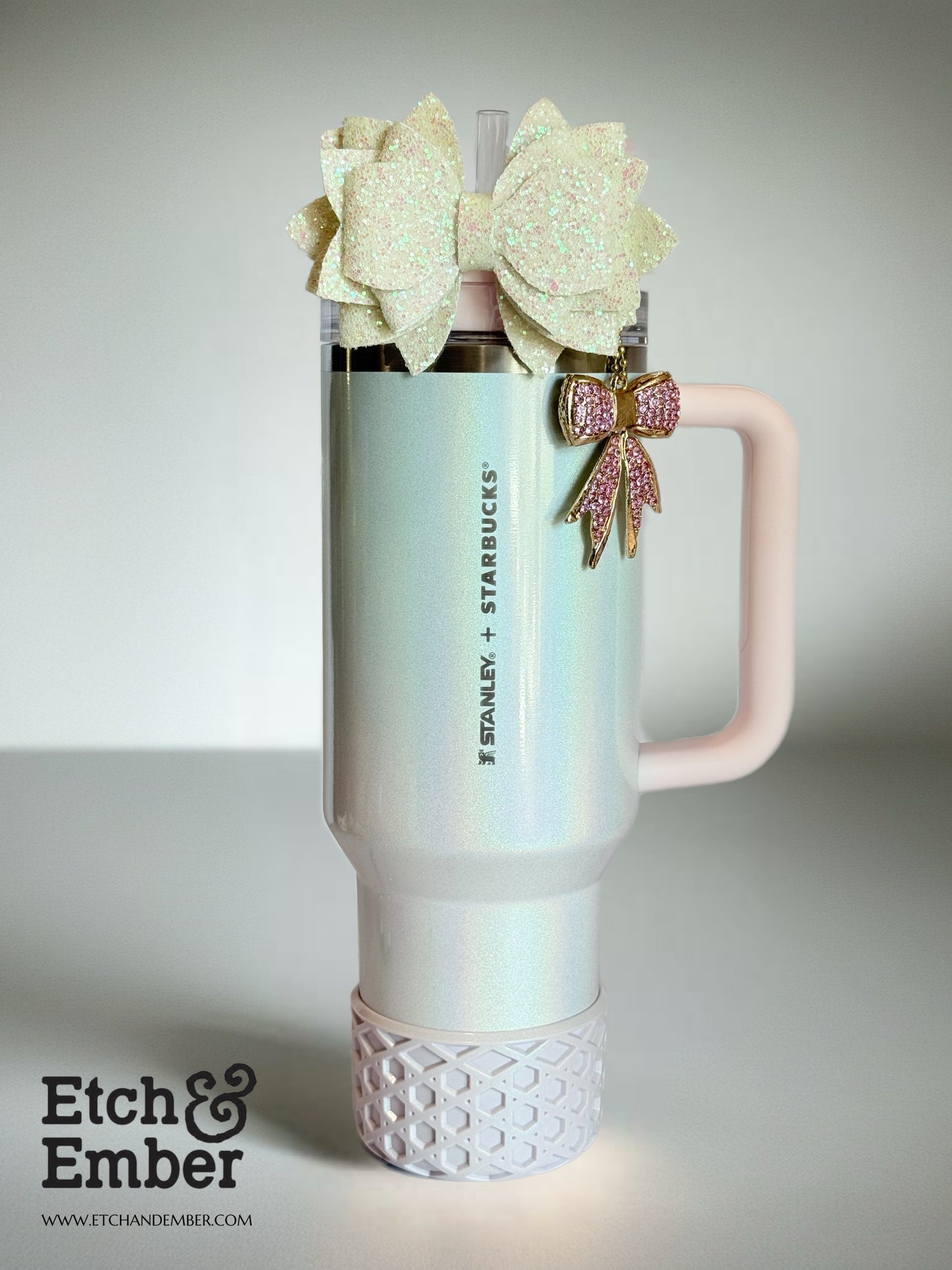 Bling Bow Deluxe Charm - Tumbler Handle Charm