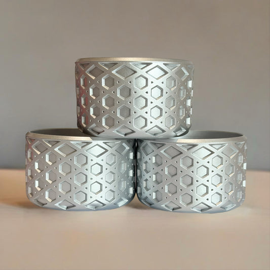 Metallic Silver WAFFLE Tumbler Boot