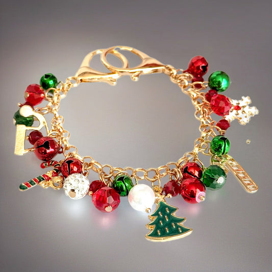 Christmas Jingle Deluxe Tumbler Charm Necklace