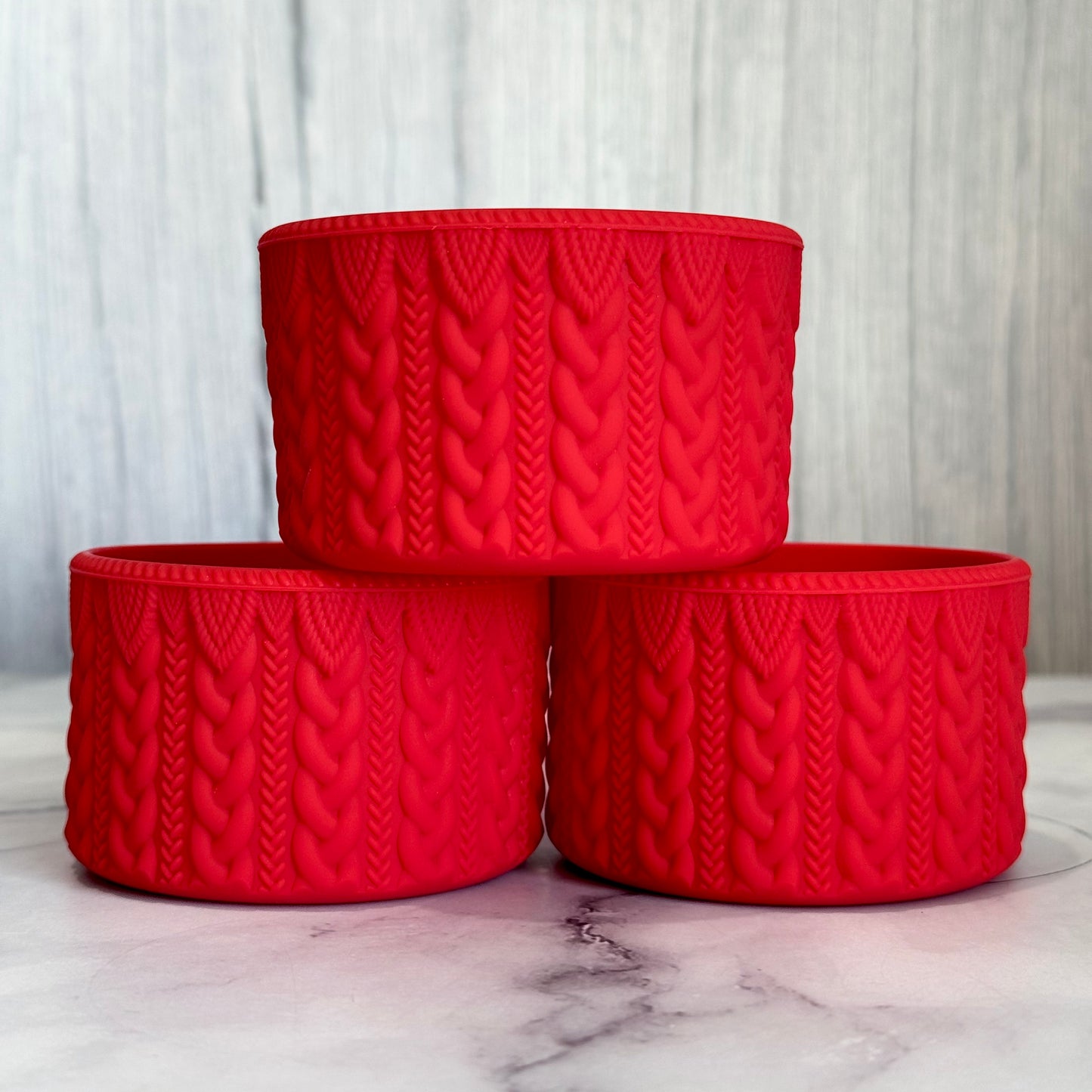 RED MACRAME Tumbler Boot -fits 20-40oz