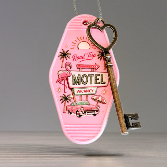 Road Trip Motel Charm - Tumbler Handle Charm
