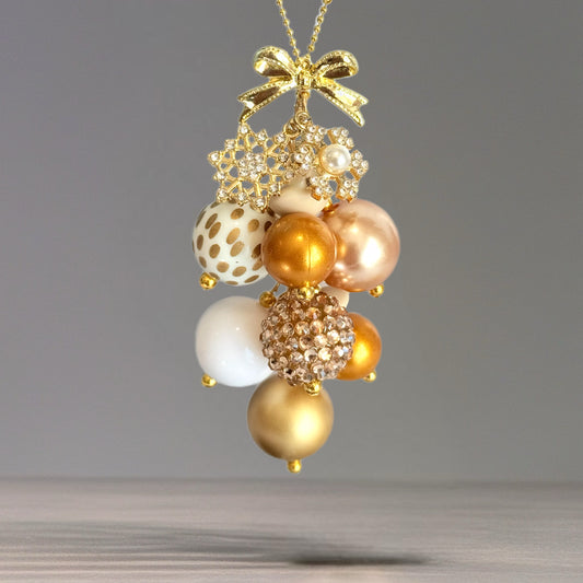 Frost Polka Dots Bauble Charm - Tumbler Handle Charm