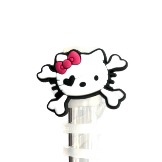 Pirate Kitty Straw Topper