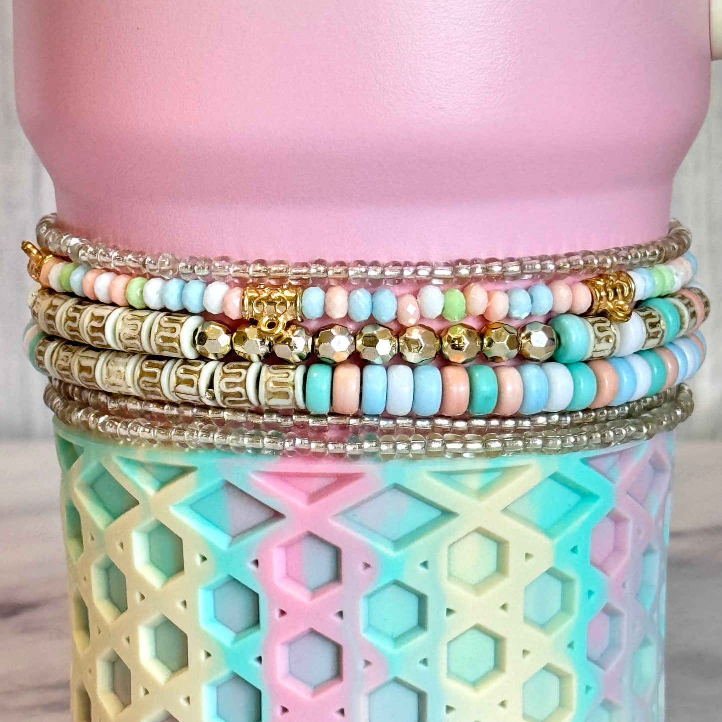 Alpaca Tumbler Bracelet Stack -fits 30-40oz