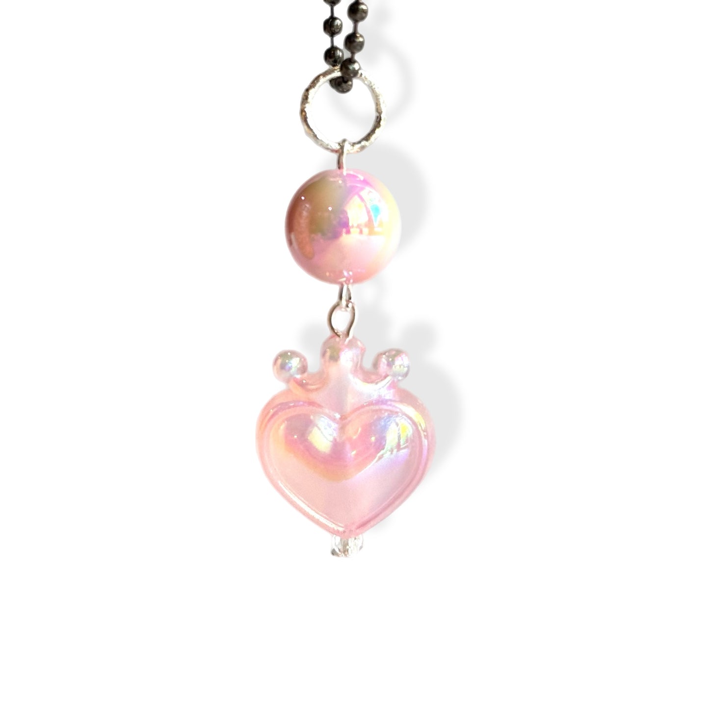 Fancy Crowned Heart Charms- Tumbler Handle Charm