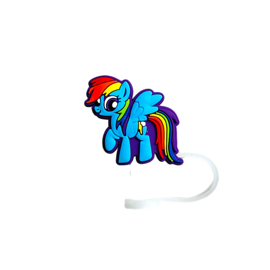 RAINBOW PONY Straw Topper