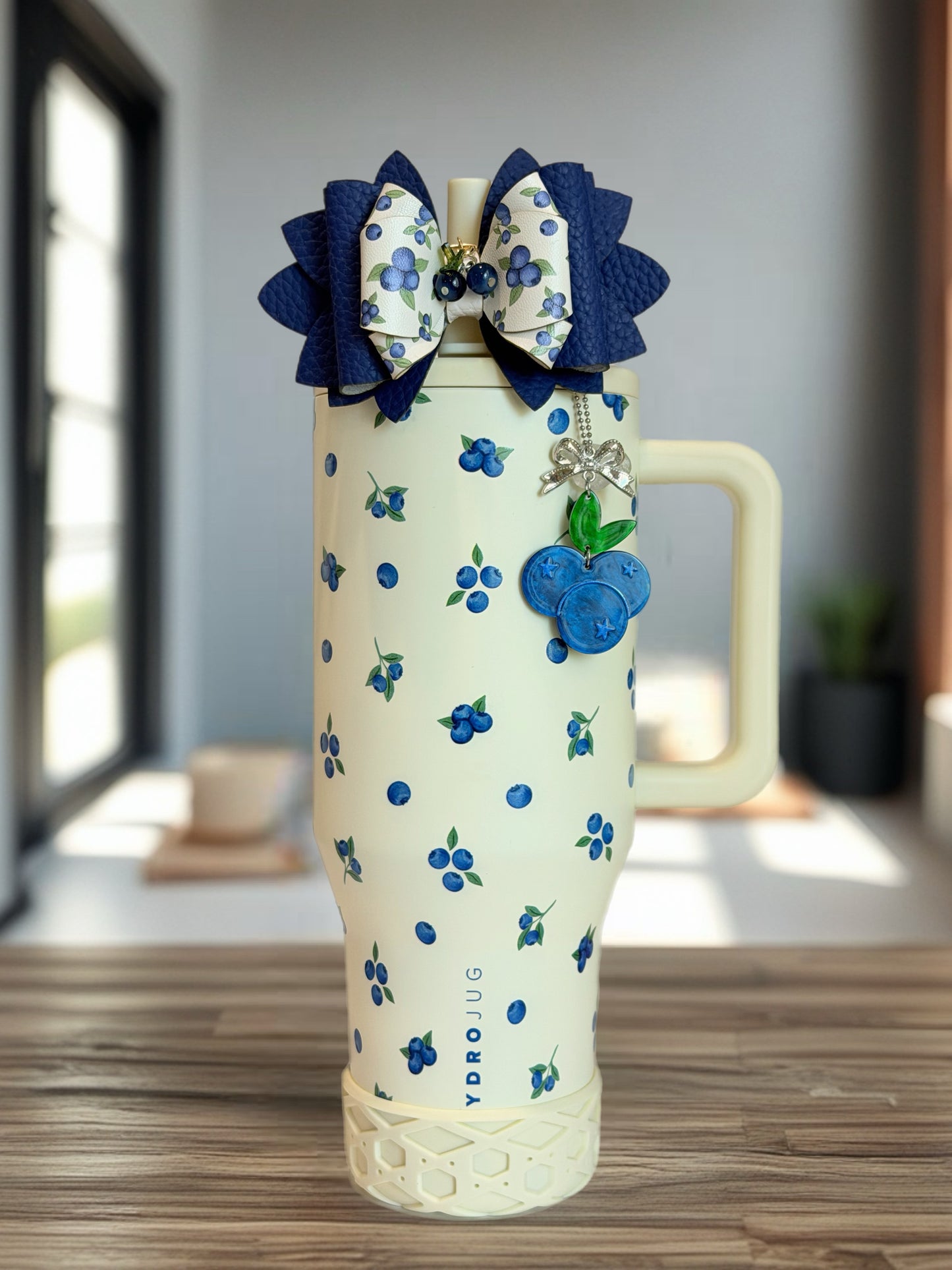 Freshly Pick’d Blueberries Charm - Tumbler Handle Charm