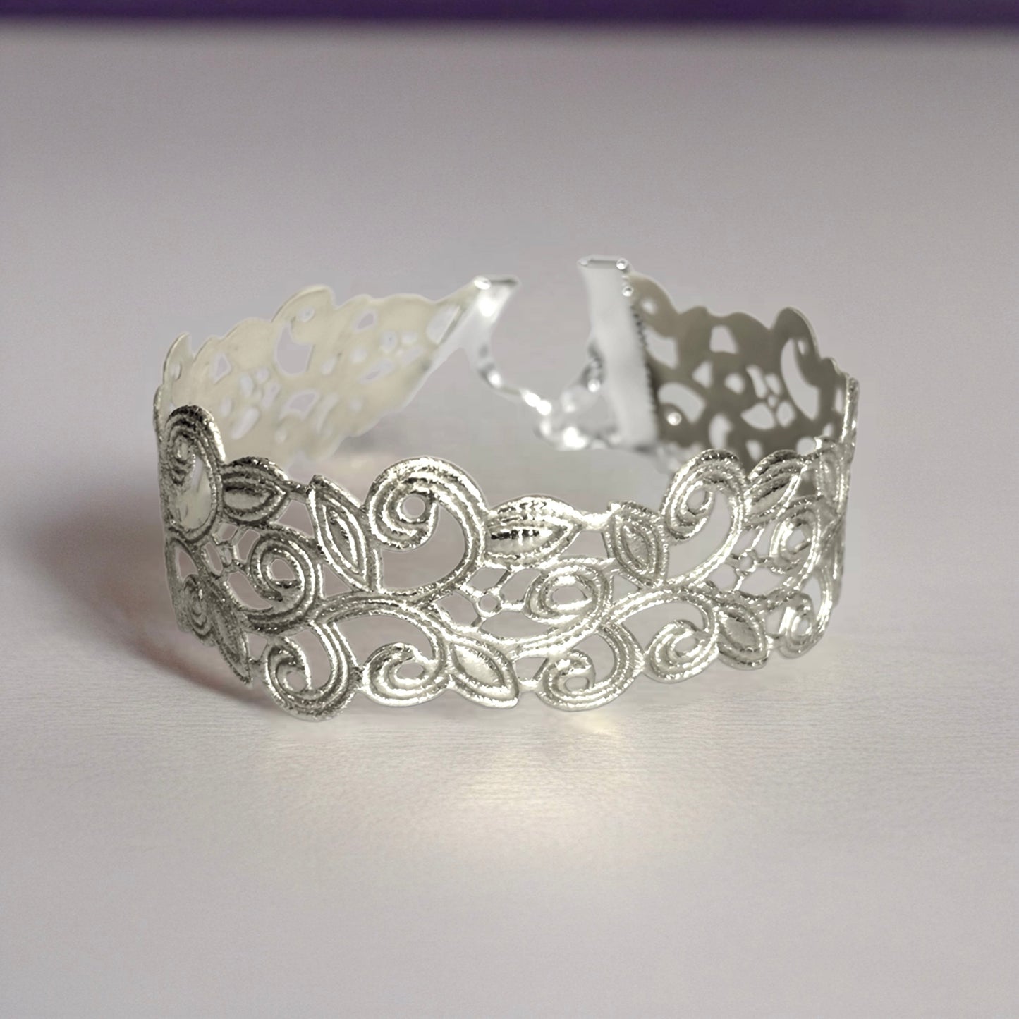 Silver Ice Tumbler Bracelet
