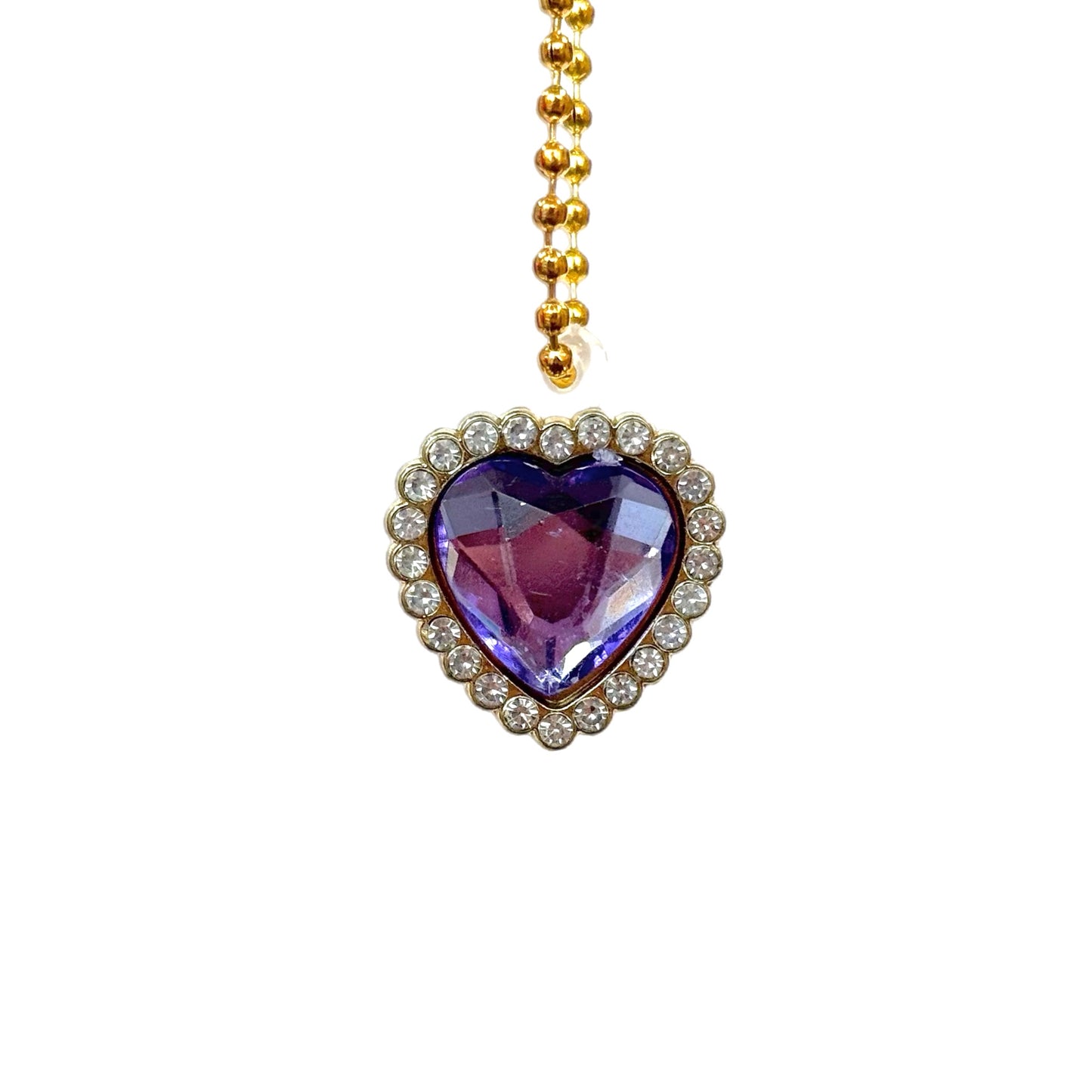 Faceted Heart Charm - Tumbler Handle Charm