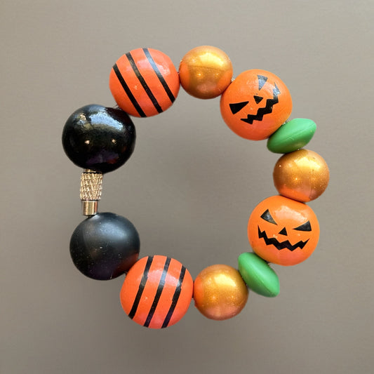 Jack O Lantern Charm - Tumbler Handle Charm