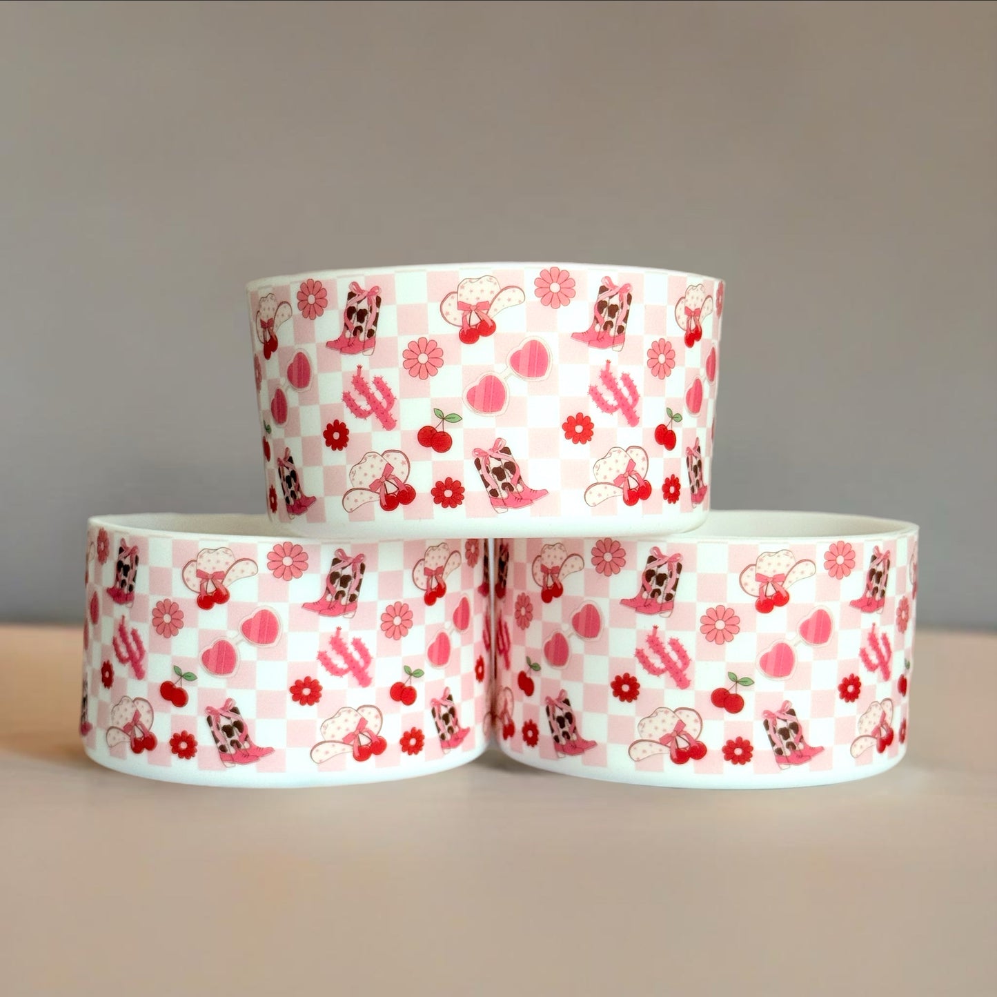 Pink Howdy Cowgirl Tumbler Boot