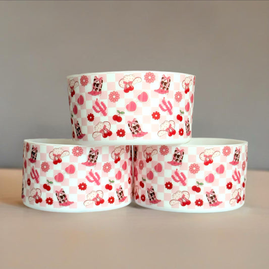 Pink Howdy Cowgirl Tumbler Boot