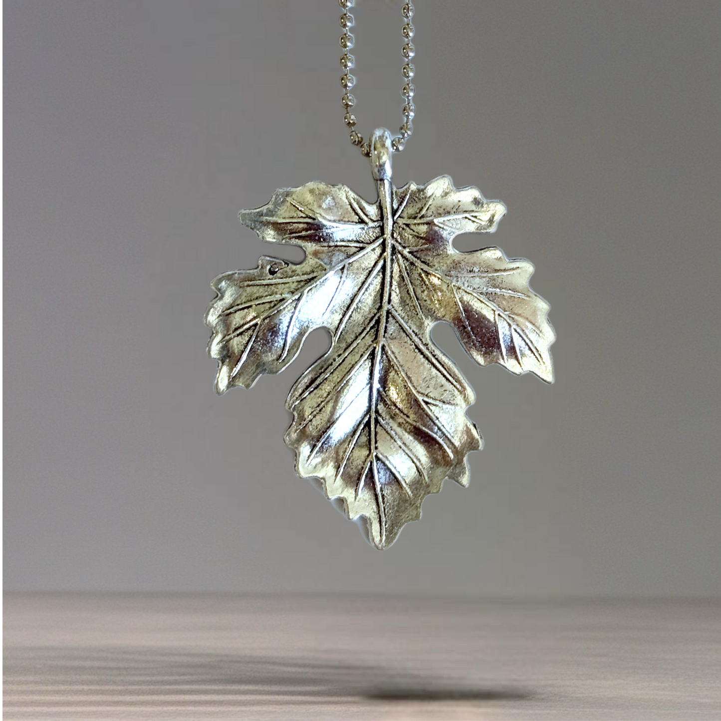 Metal Fall Leaf Charm - Tumbler Handle Charm