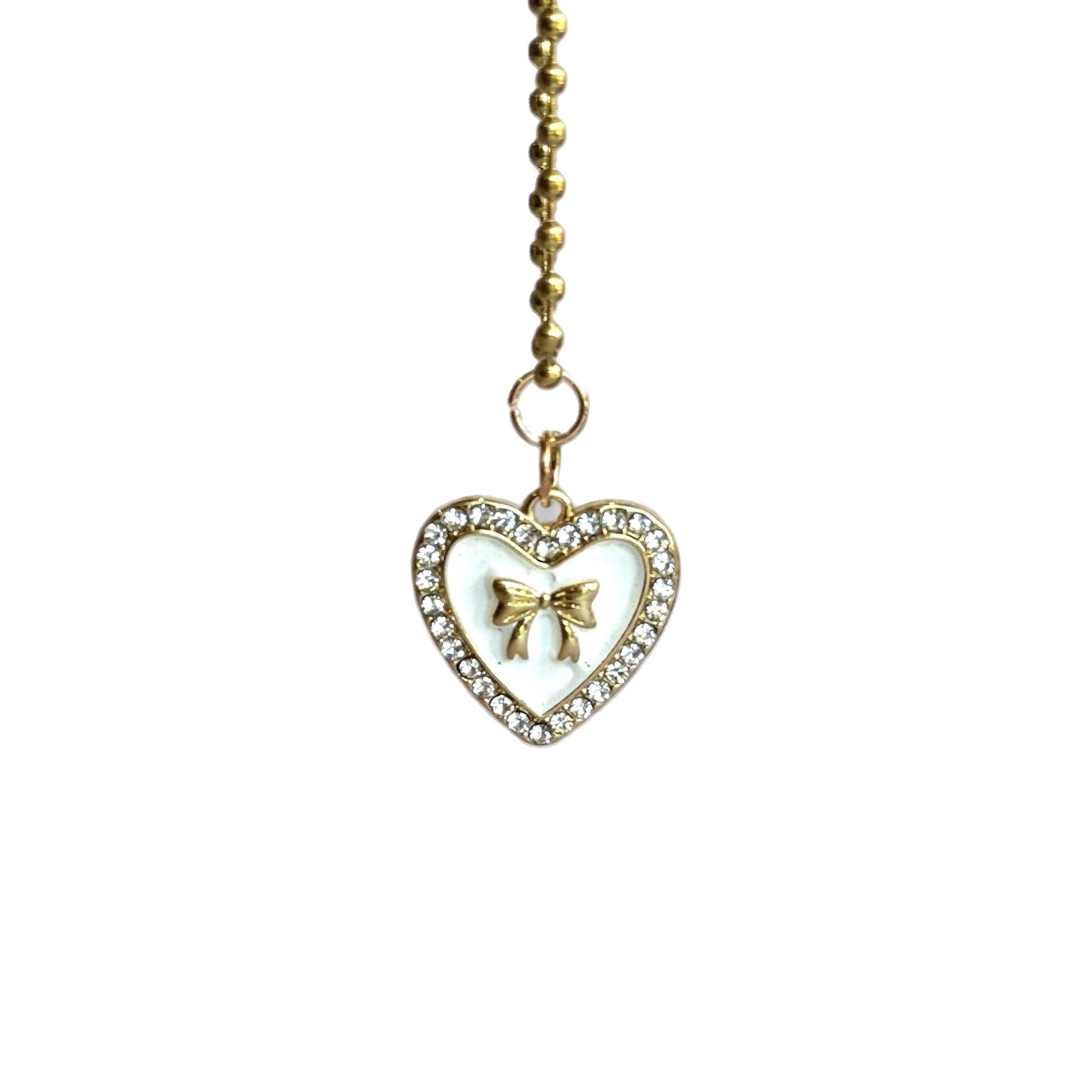 Coquette Heart Charm - Tumbler Handle Charm