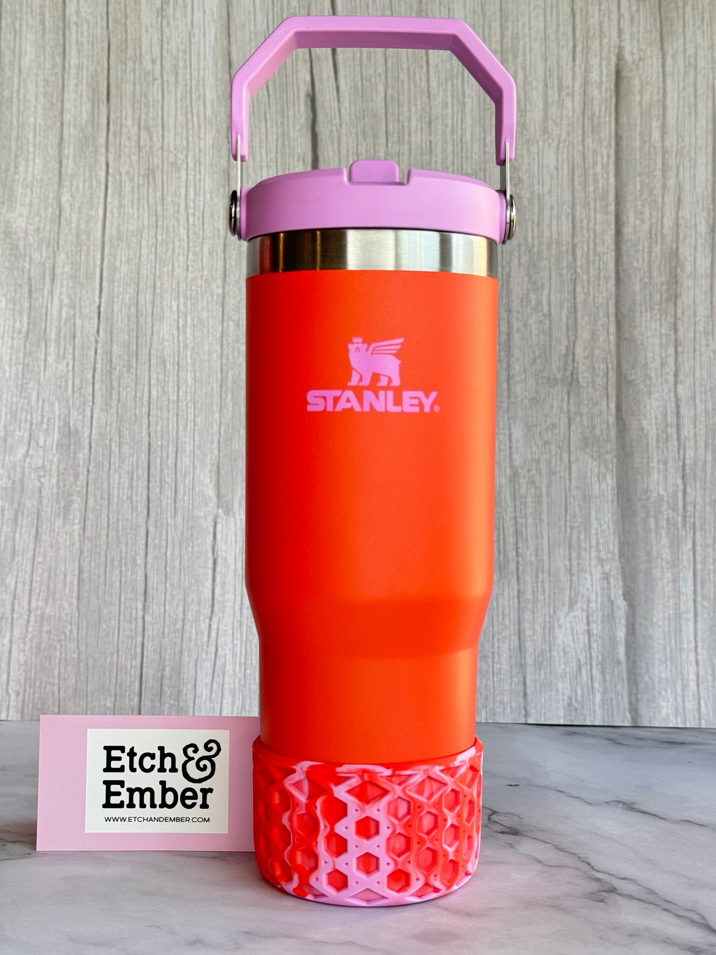 Poppy Shimmer Remix WAFFLE Tumbler Boot -fits 20-40oz New!