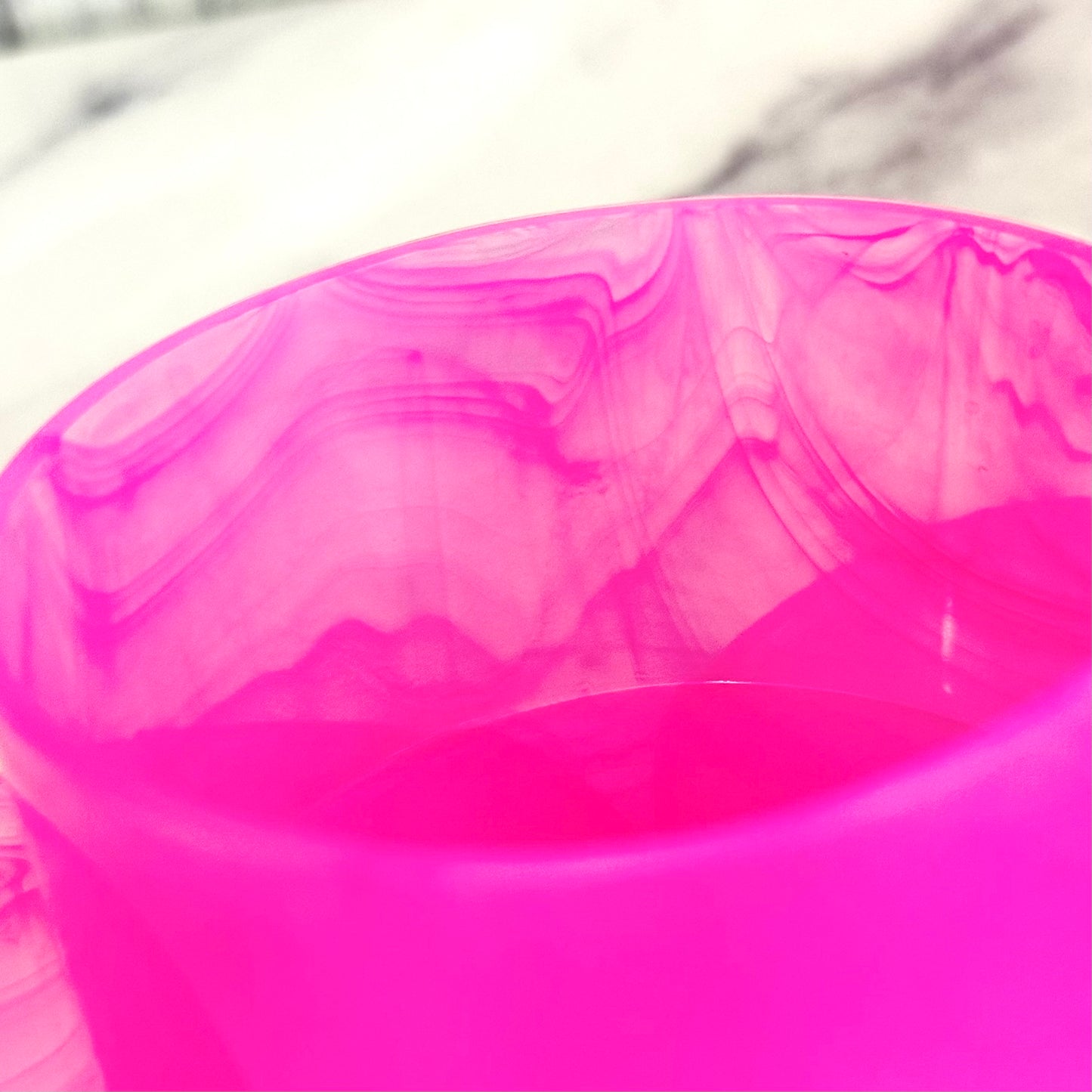 Clear Marble Tinted Hot Pink Tumbler Boot -fits 20-40oz New!