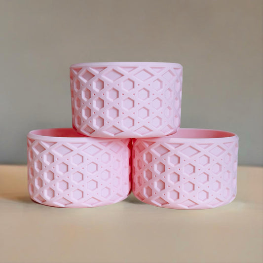 Pink Velvet Shimmer Waffle Boot