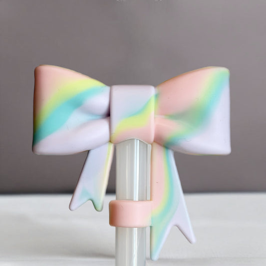 Lover 3D Bow Straw Topper