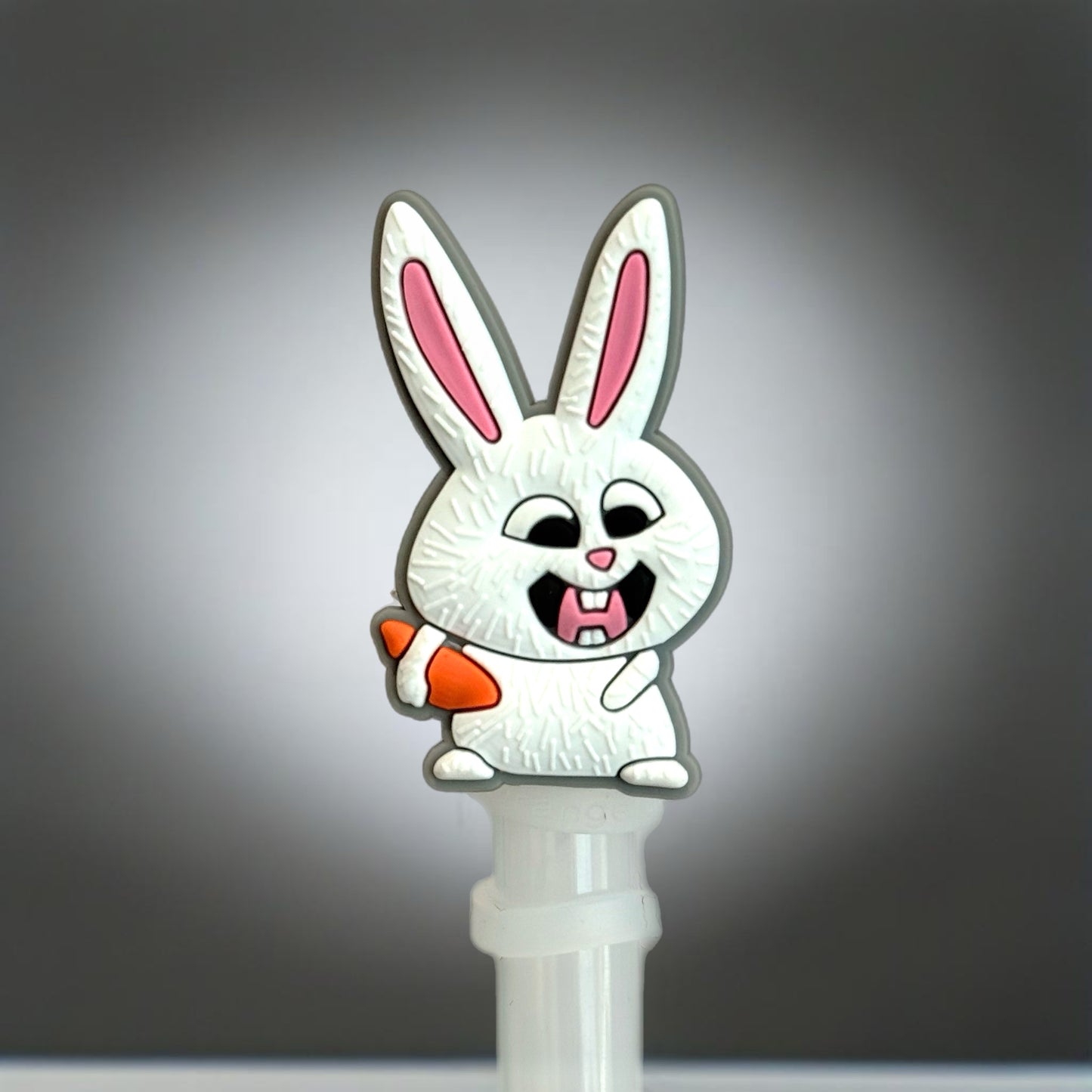 Funny Bunny Straw Topper