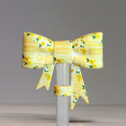 Sunny Lemons 3D Bow Straw Topper