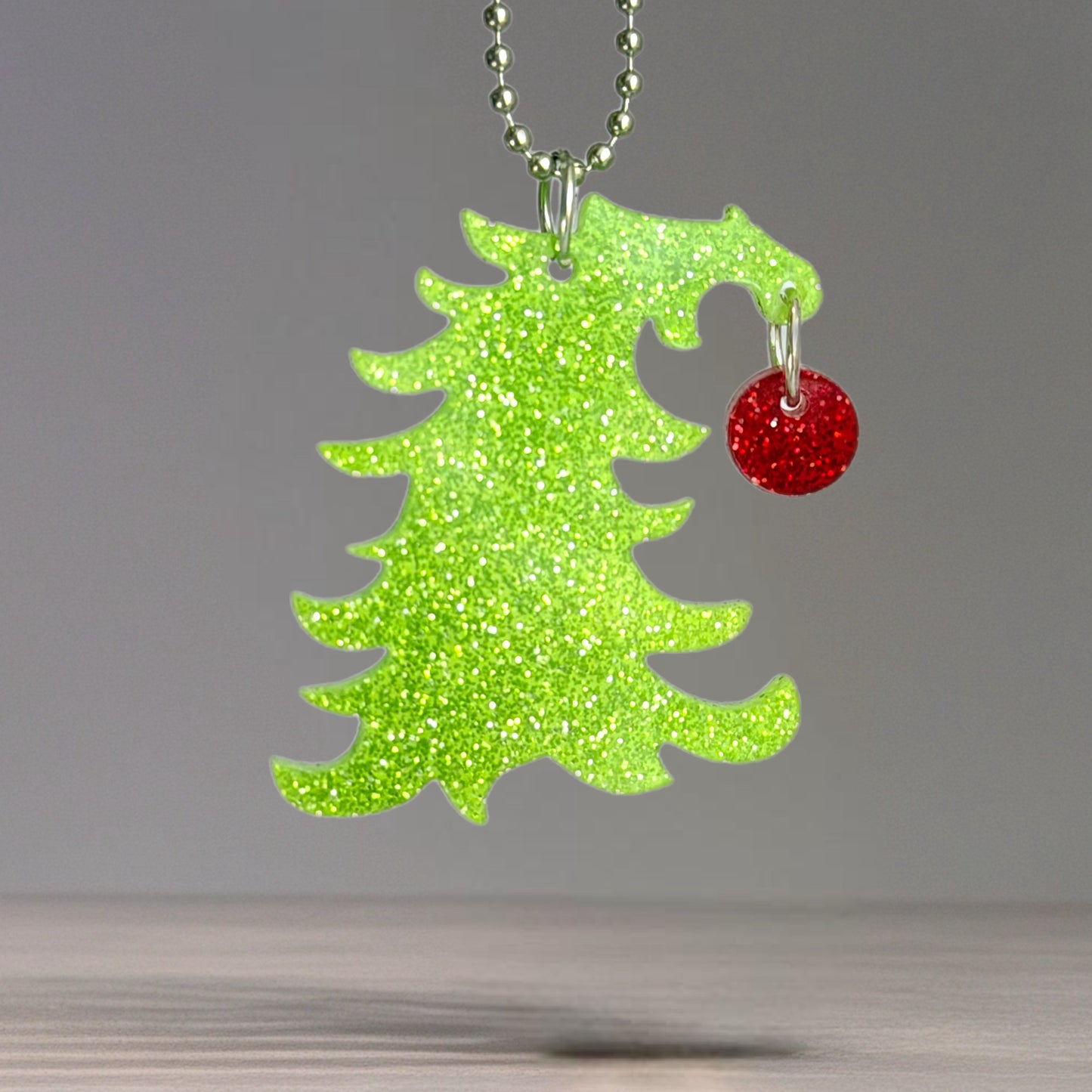 Glitter Who Tree Charm - Tumbler Handle Charm
