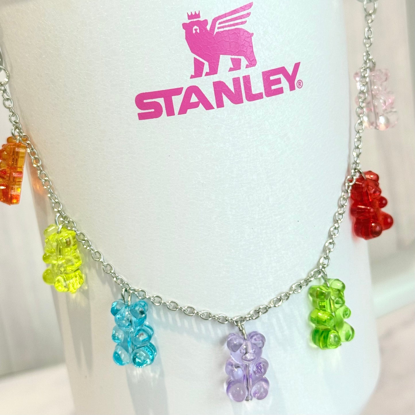 Gummy Bear Deluxe Tumbler Charm Necklace