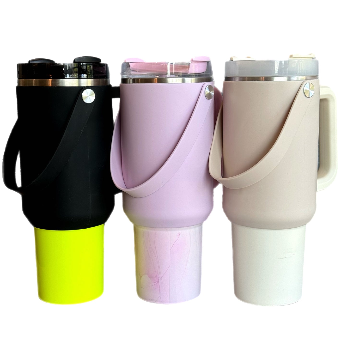 Silicone Tumbler Sleeve with Handle