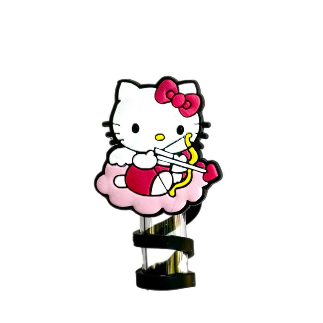 Valentine Hello Kitty Straw Topper