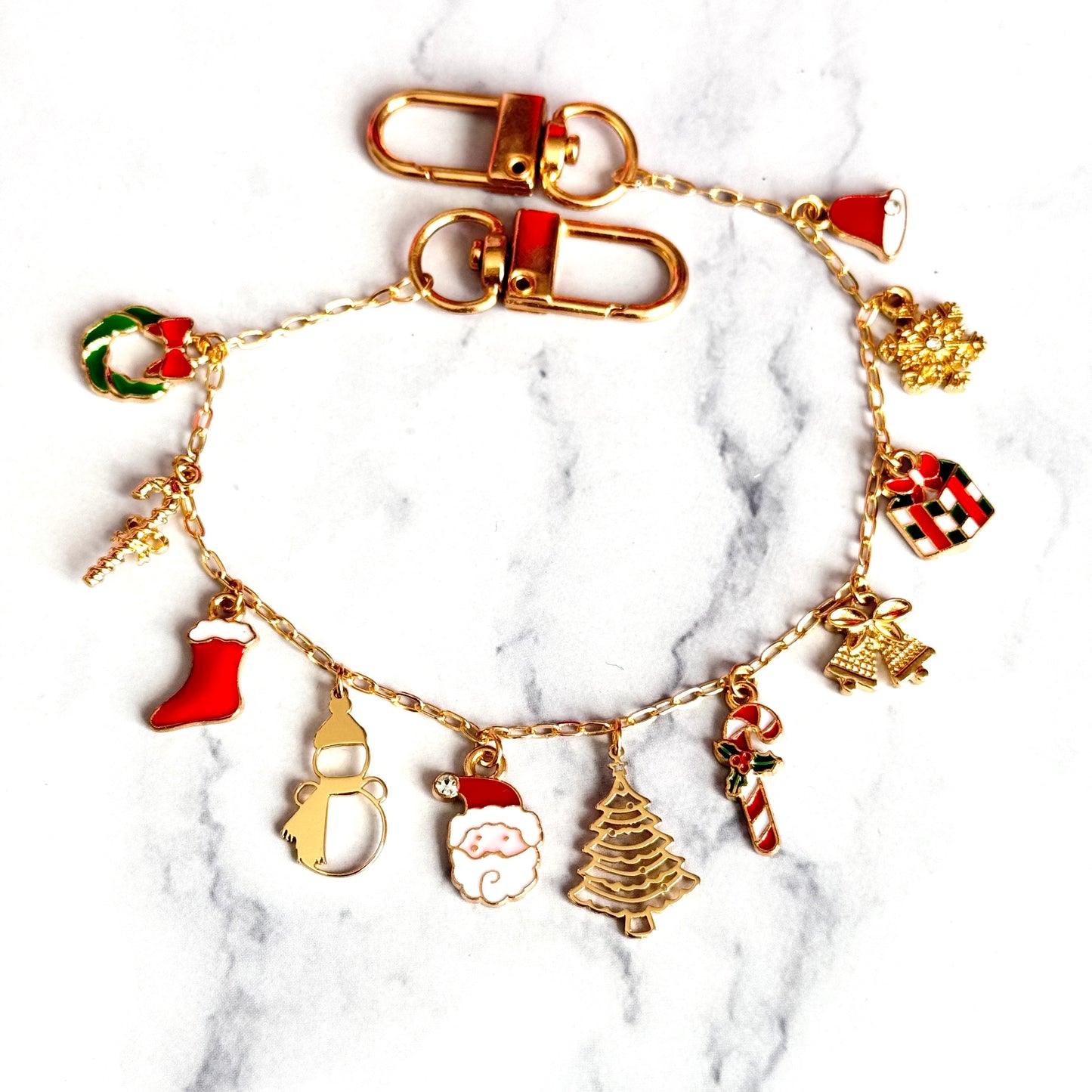 Christmas Vibes Deluxe Tumbler Charm Necklace