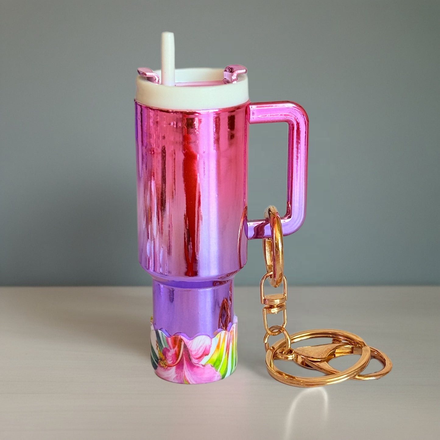 Mini Tumbler Keychain Charm