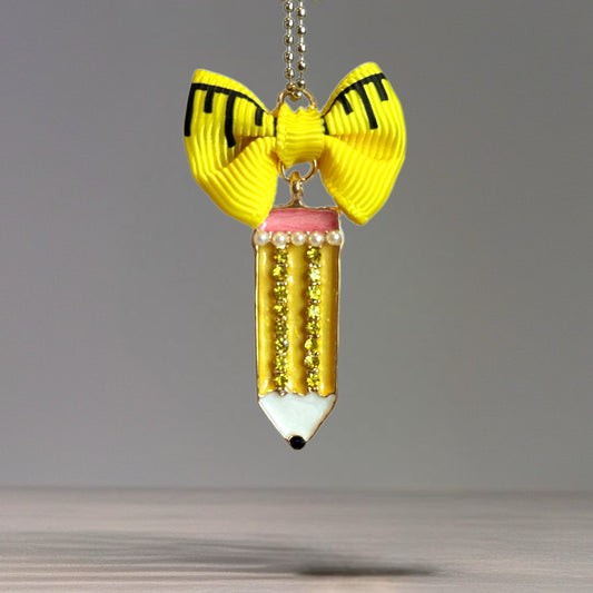 Back To School Pencil Charm - Tumbler Handle Charm