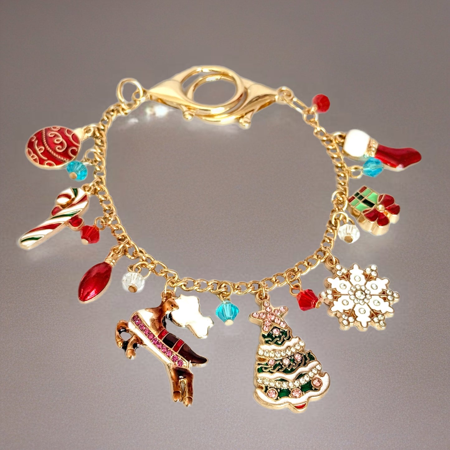 Christmas Day Deluxe Tumbler Charm Necklace