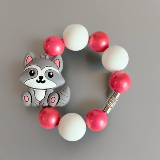 Cutie Raccoon Bracelet - Tumbler Handle Charm