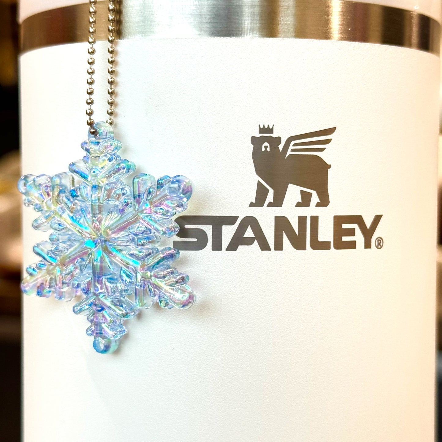 Translucent Snowflake Charms - Tumbler Handle Charm