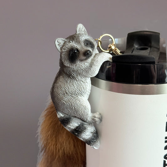 Ricky the Raccoon Etch Pet Charm - Tumbler Accessory