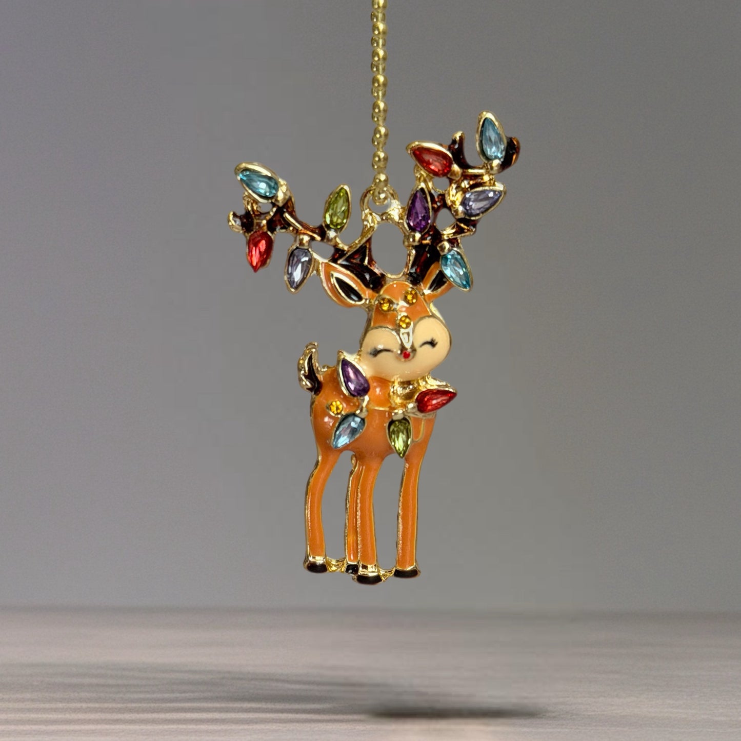 Bling Reindeer Charm - Tumbler Handle Charm