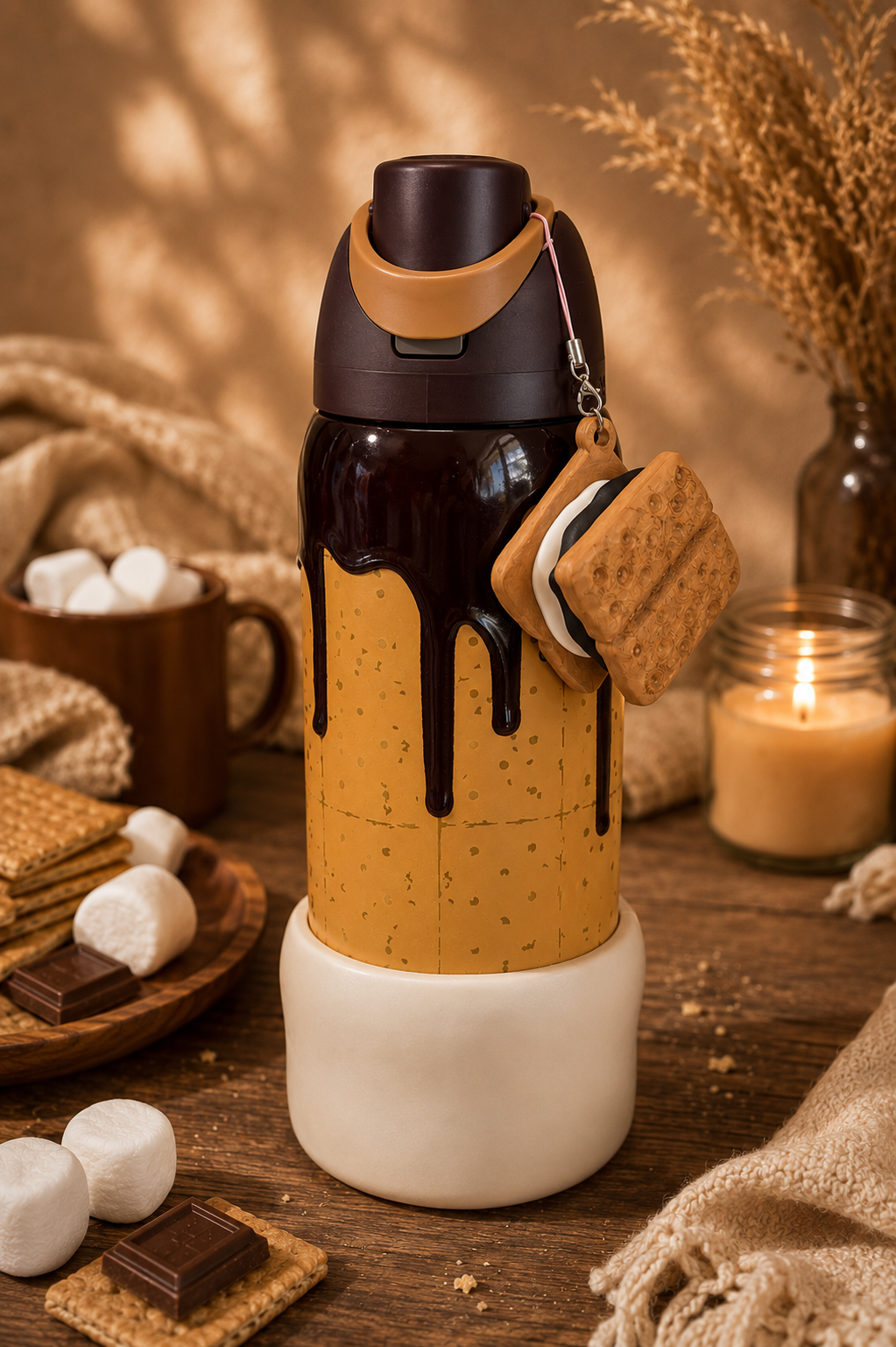 Large S’mores Clicker Charm - Tumbler Handle Charm